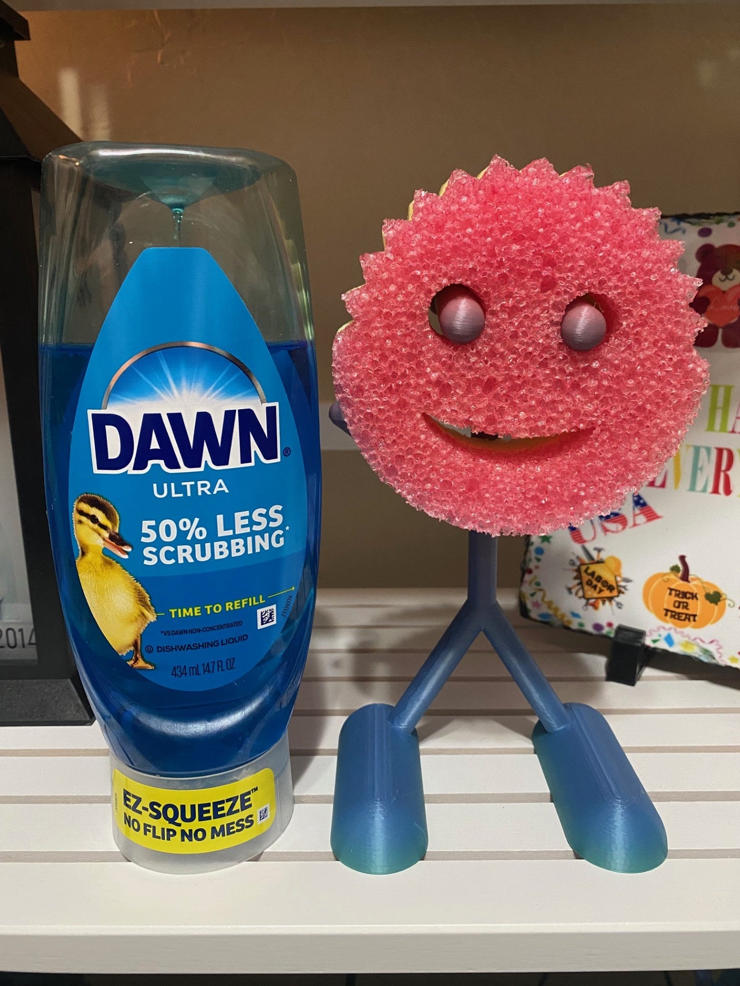 Durable Scrub Daddy/Mommy Stick Figure Body Holder Sink Gadget