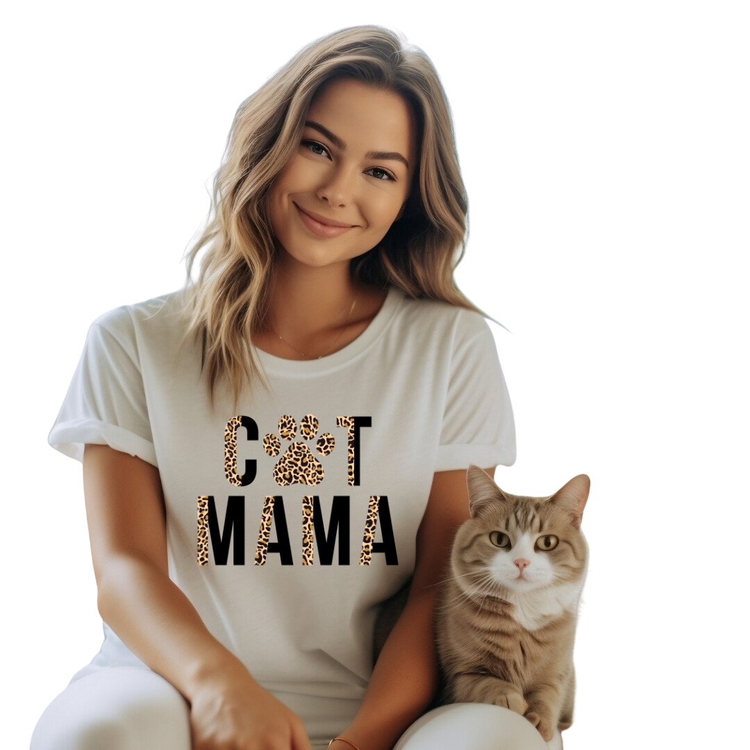 Cat Mama Unisex Human T-Shirt, Crewneck, Or Hoodie