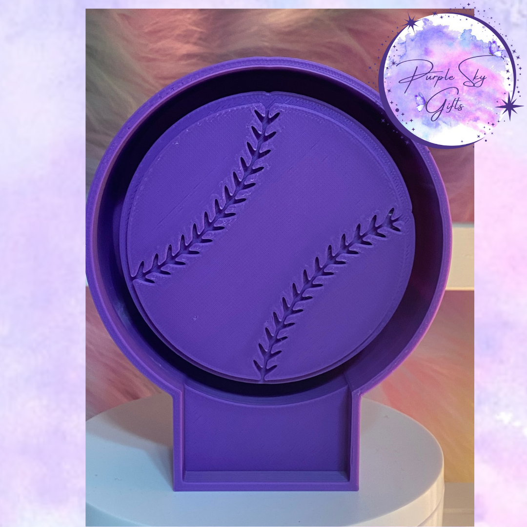 Baseball Freshie Mold Housing OR Silicone Mold