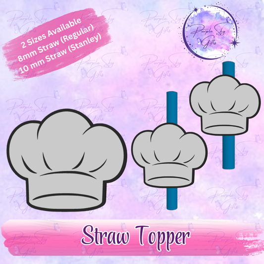 Chef's Hat Straw Topper
