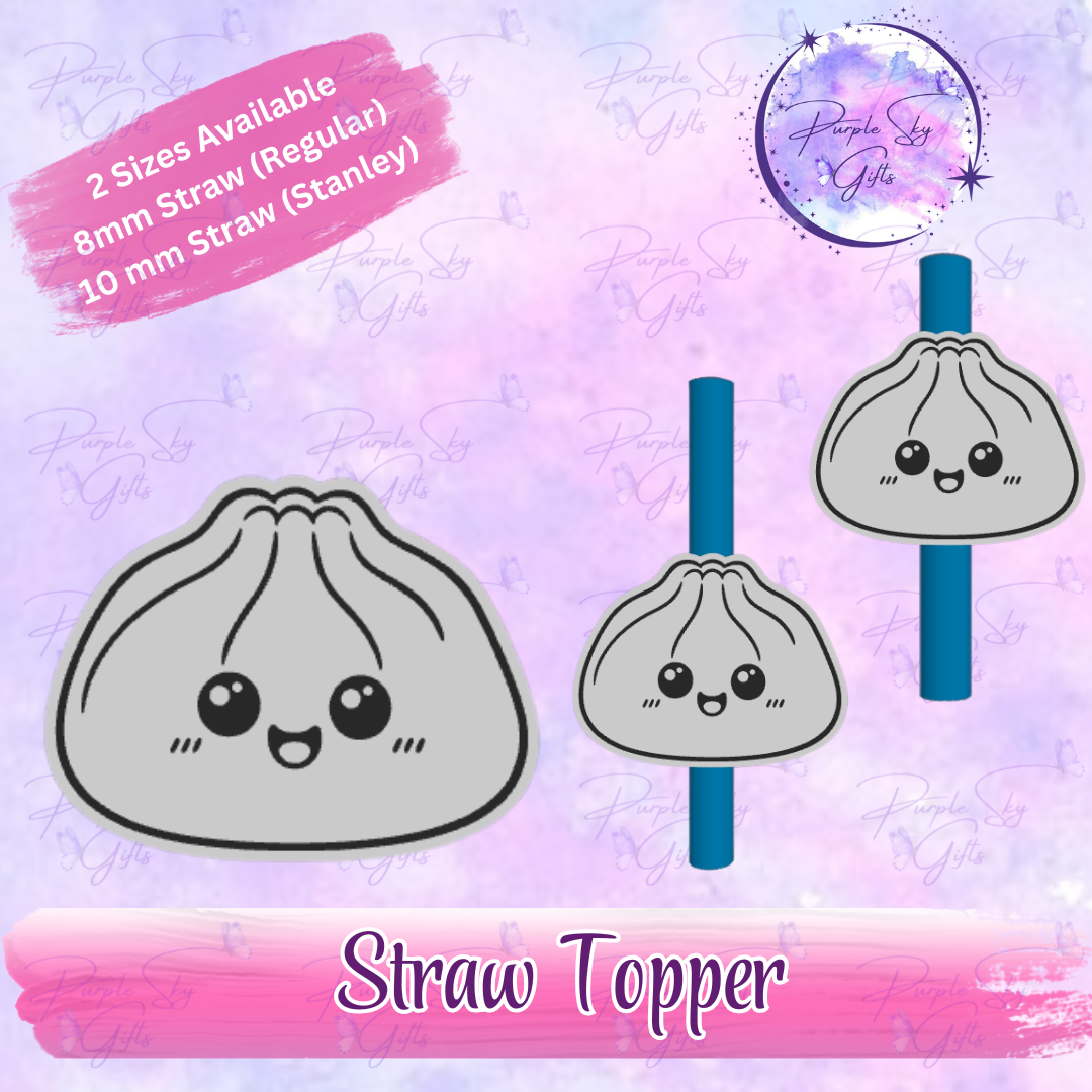 Cute Dumpling Straw Topper