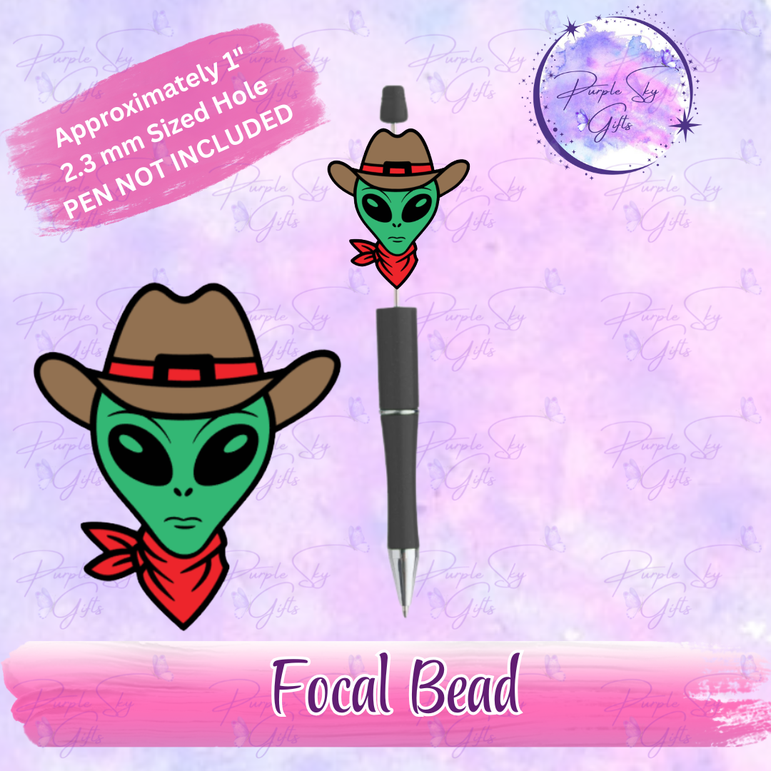 Alien Cowboy Focal Bead