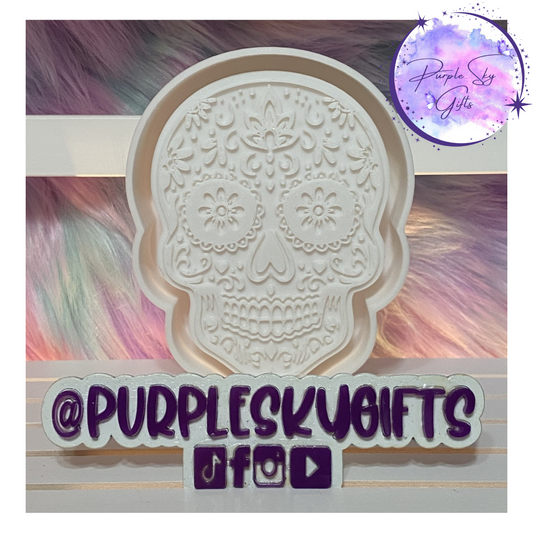 Flower Eyes Sugar Skull 3D Printed HOUSING