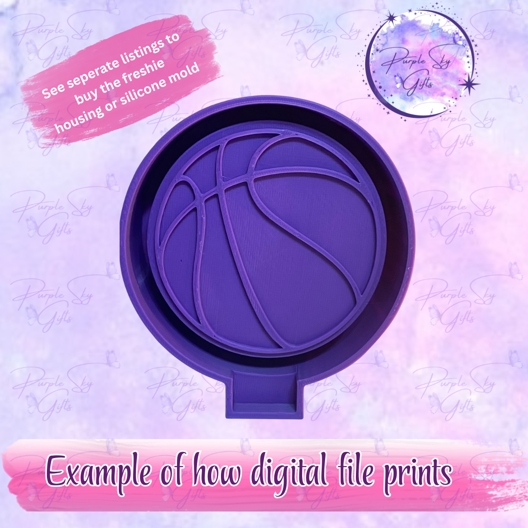 Basketball Freshie Mold Housing STL Digital File