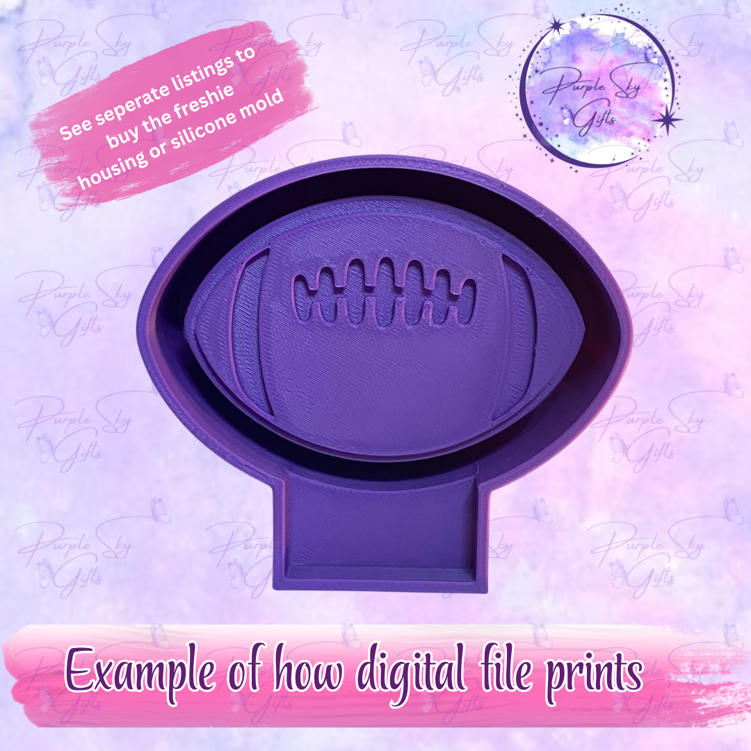 Football Freshie Mold Housing STL Digital File