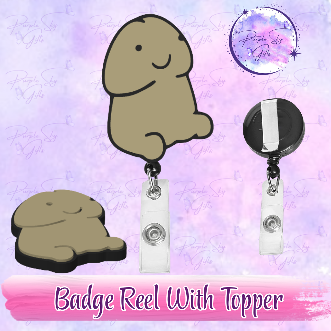 Richard Peen Badge Reel With Topper - Or Topper Only