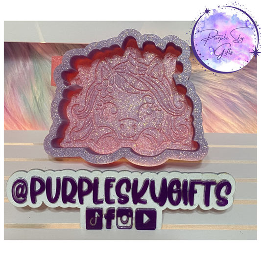 Peeking Unicorn Silicone Mold
