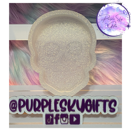 Flower Eyes Sugar Skull Silicone Mold