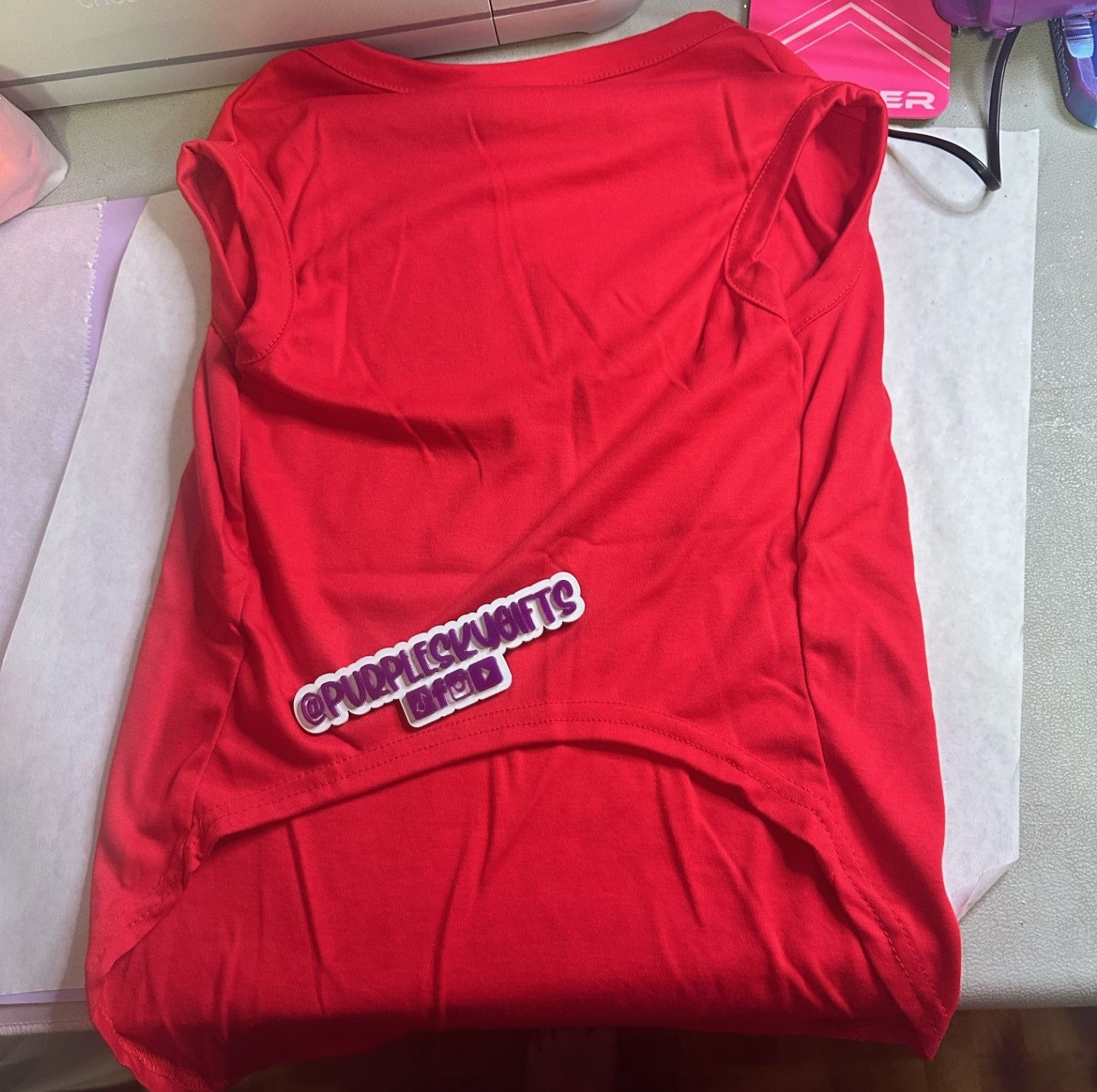 DESTASH Red 5XL Dog Shirt