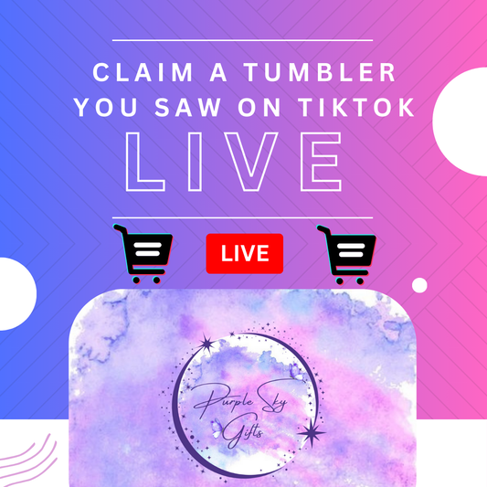 30 oz Tumbler Made On TikTok Live