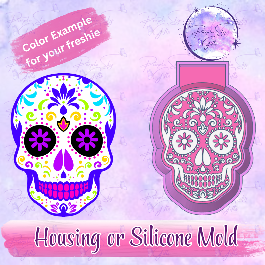 Daisy Eyes Sugar Skull Mold Housing OR Silicone Mold