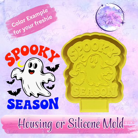 Spooky Season Cute Ghost Mold Housing or Silicone Mold