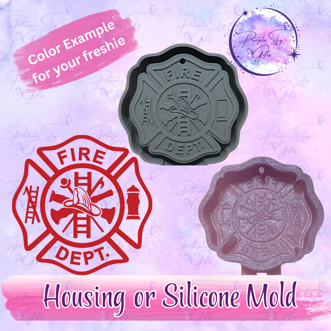 Fire Department Shield Mold Housing OR Silicone Mold