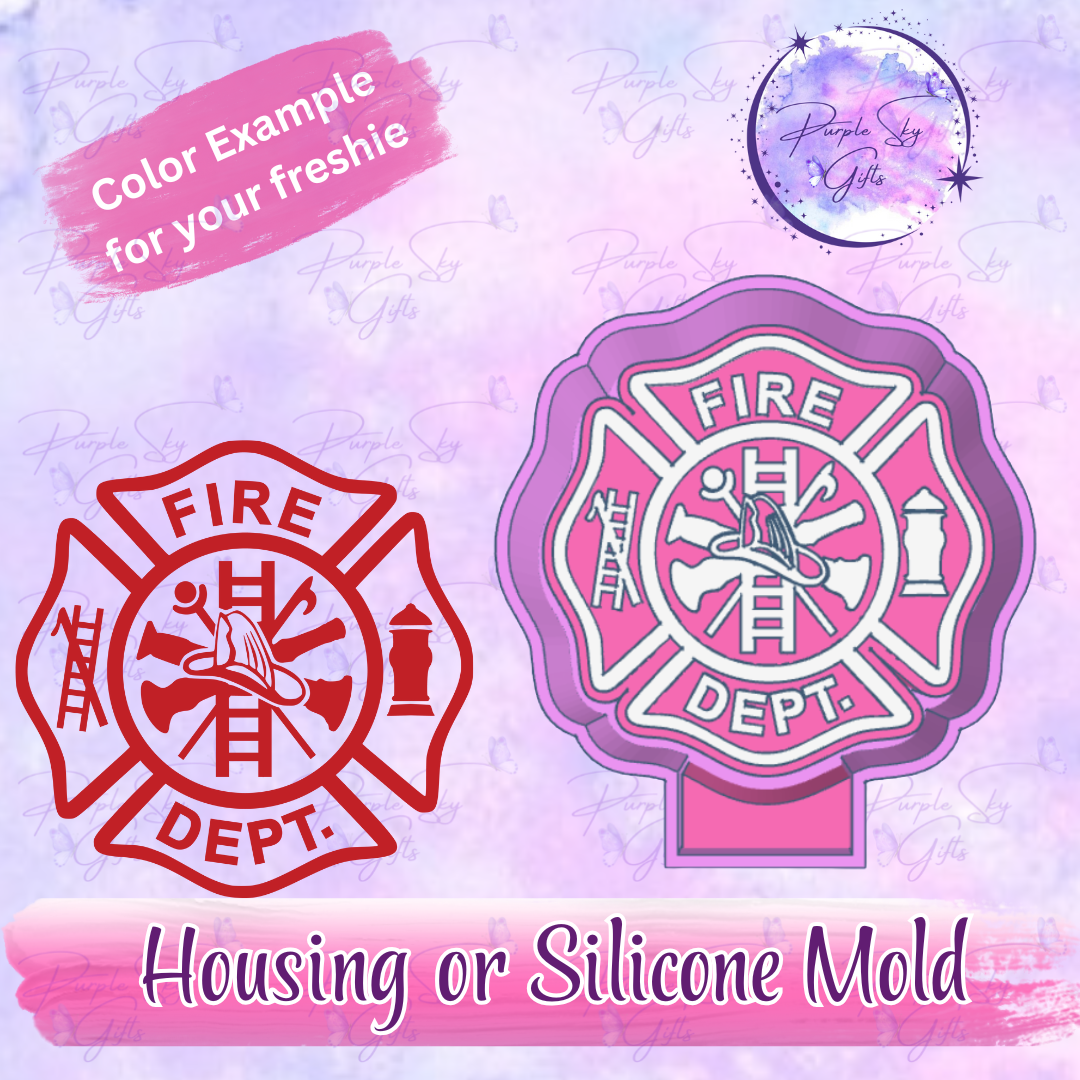Fire Department Shield Mold Housing OR Silicone Mold