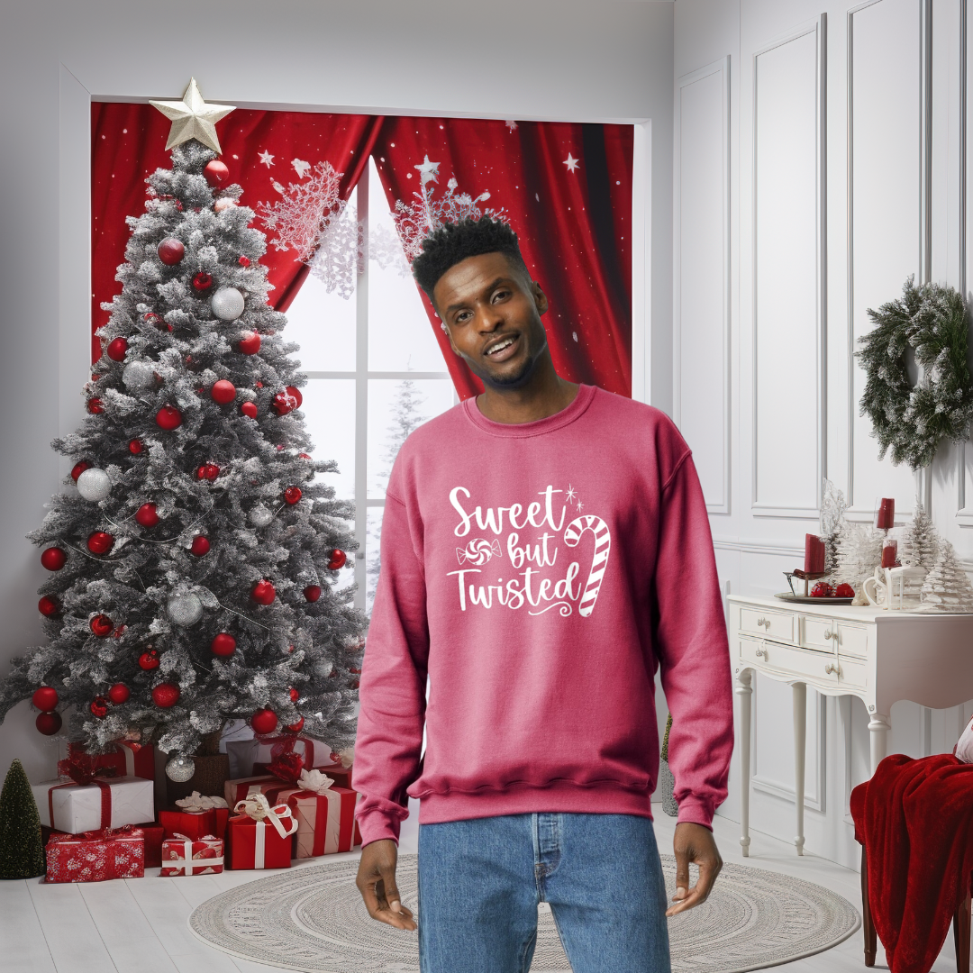 Sweet But Twisted Christmas Candy Cane T-Shirt, Crewneck, Or Hoodie