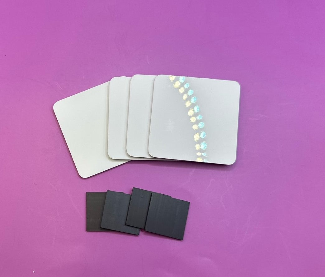 Glossy Square MDF Sublimation Magnets - Destash