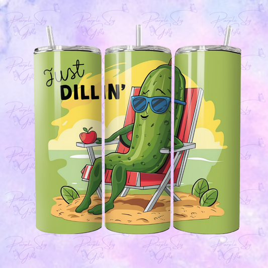 Just Dillin' Pickle Lover 20 oz Tumbler