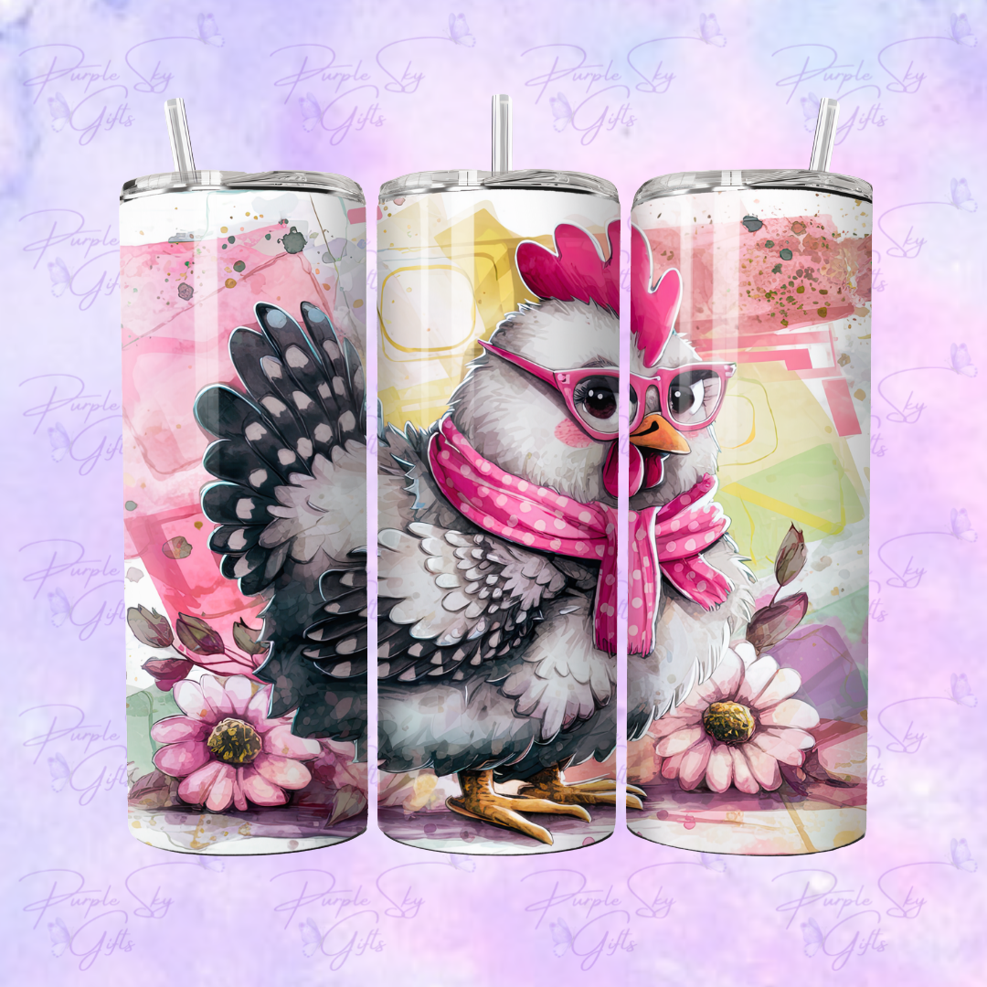 Pink Chicken 20 oz Tumbler