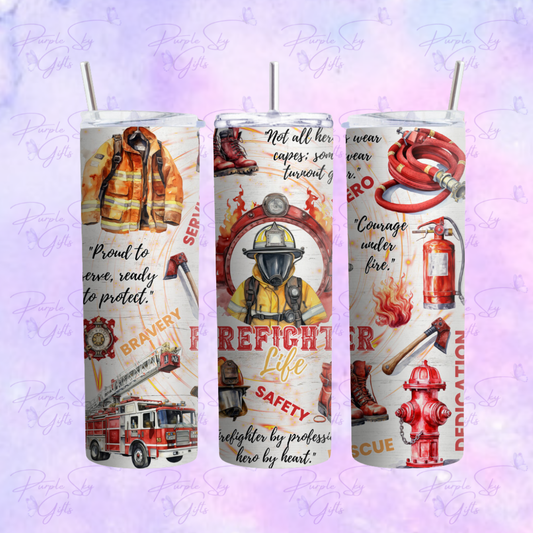 Firefighter Life 20 oz Tumbler