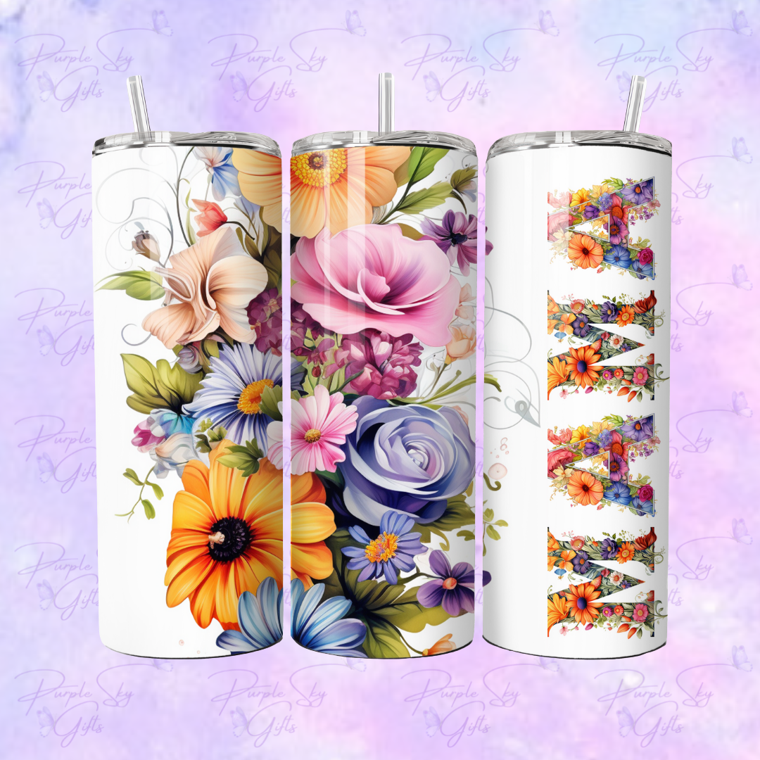 Floral Mama Garden 20 or 30 oz Tumbler