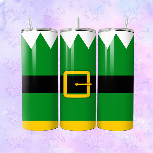 Green Elf Costume 20 or 30 oz Tumbler