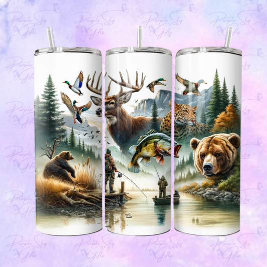 Hunting Wildlife 20 or 30 oz Tumbler