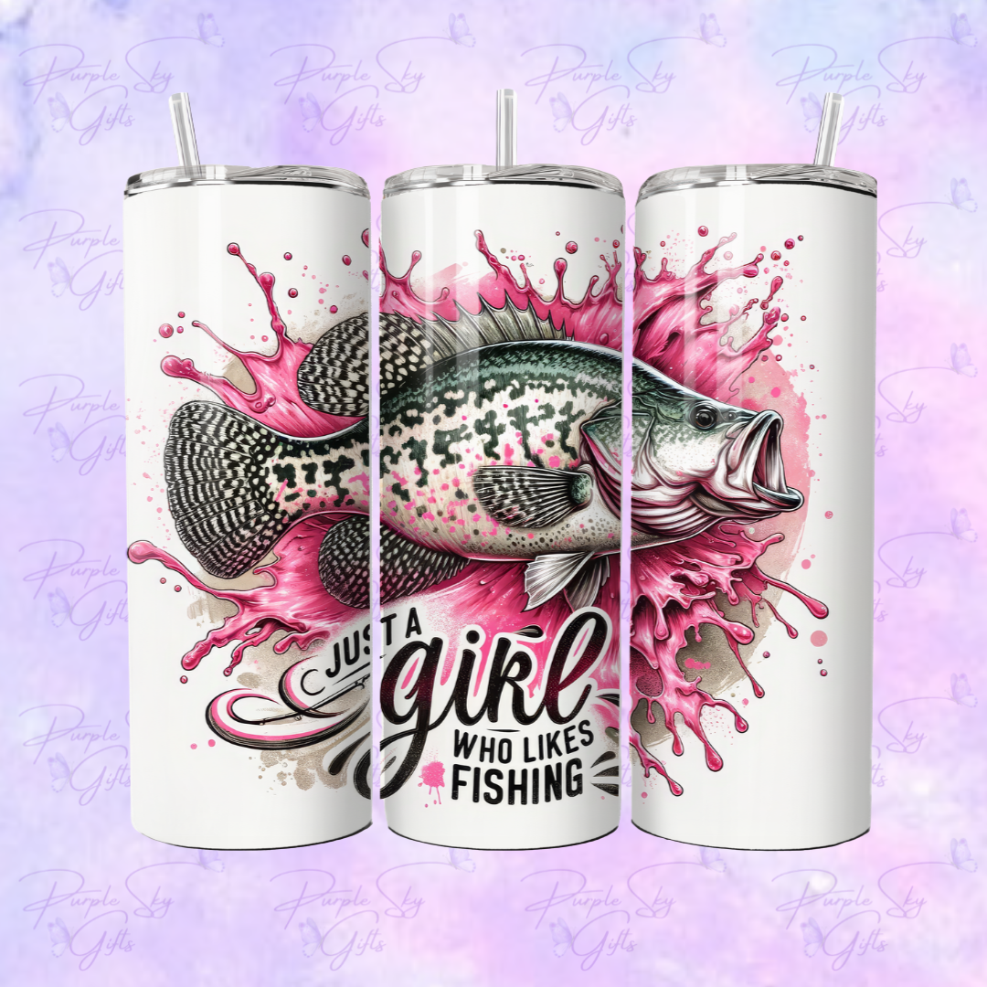 Just A Girl Who Likes Fishing 20 oz Tumbler