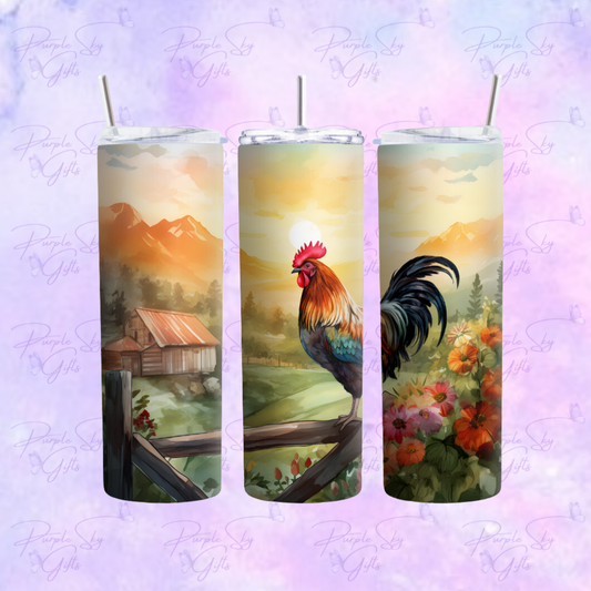 Morning Rooster 20 or 30 oz Tumbler