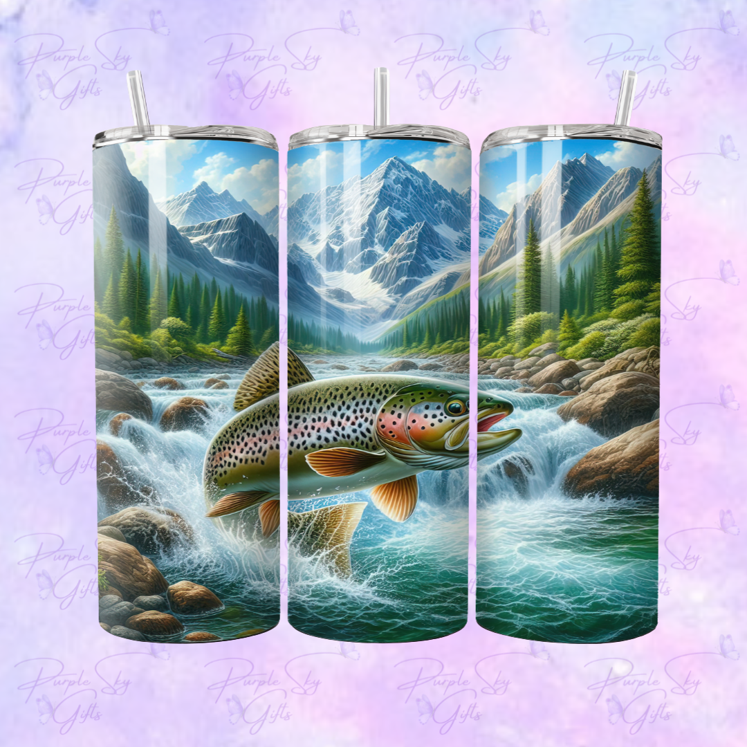 Rainbow Trout Fishing 20 oz Tumbler