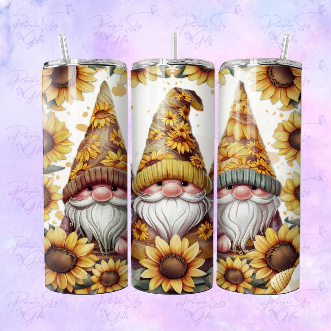 Sunflower Gnomes 20 oz Tumbler