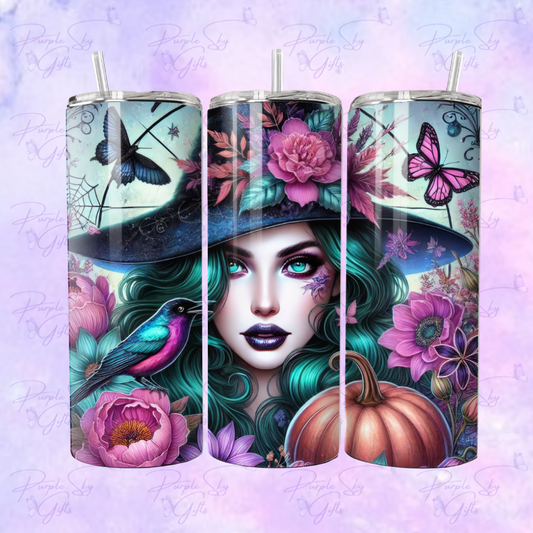 Witch Goth Girl 20 or 30 oz Tumbler