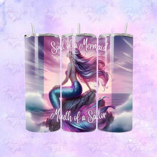 Soul Of A Mermaid Mouth Of A Sailor 20 oz Tumbler