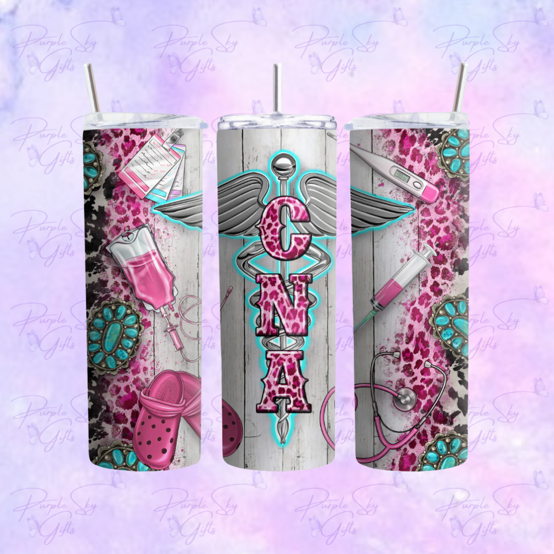 Cute CNA Certified Nurses Assistant 20 or 30 oz Tumbler