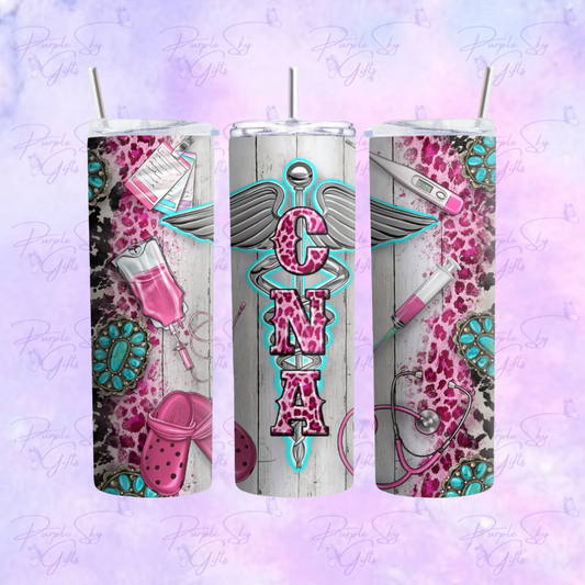 Cute CNA Certified Nurses Assistant 20 or 30 oz Tumbler