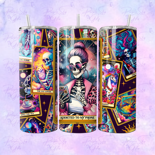 Addicted To My Phone Tarot Card 20 oz Tumbler