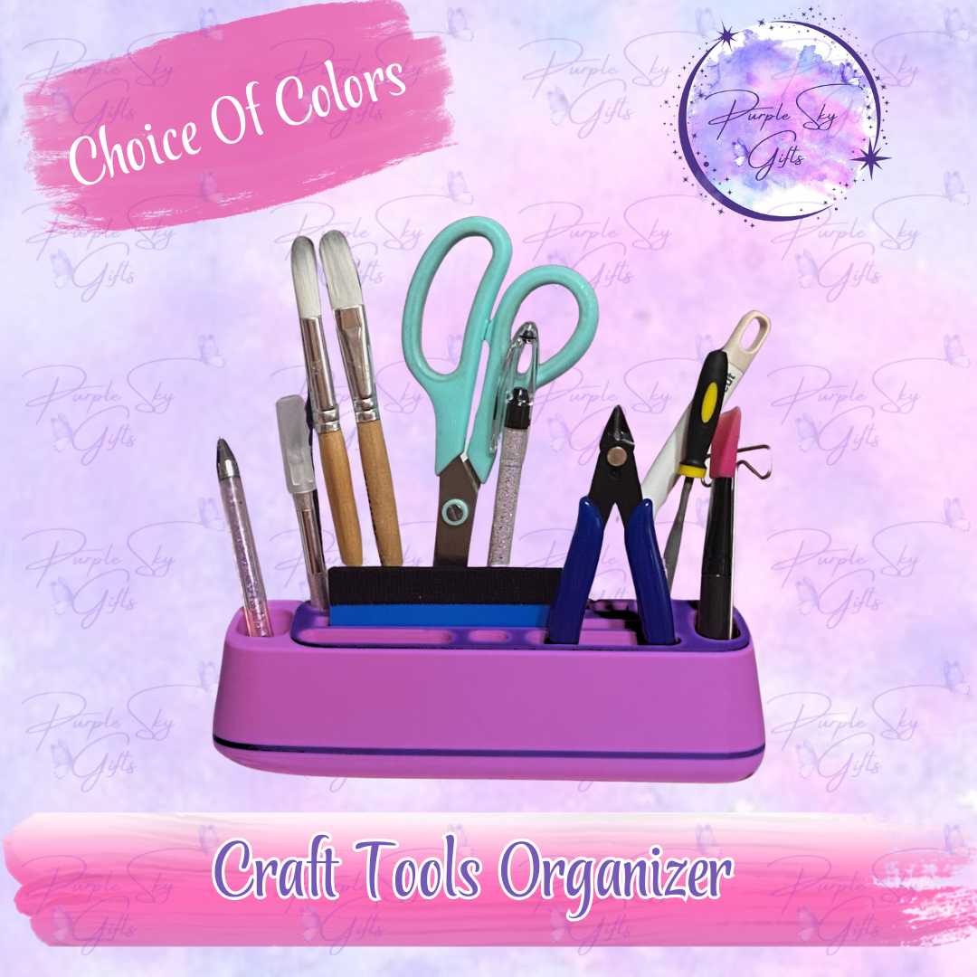 Craft Tool Organizer - Compatible with Vinyl Cutting Tools and More - Choice of Colors