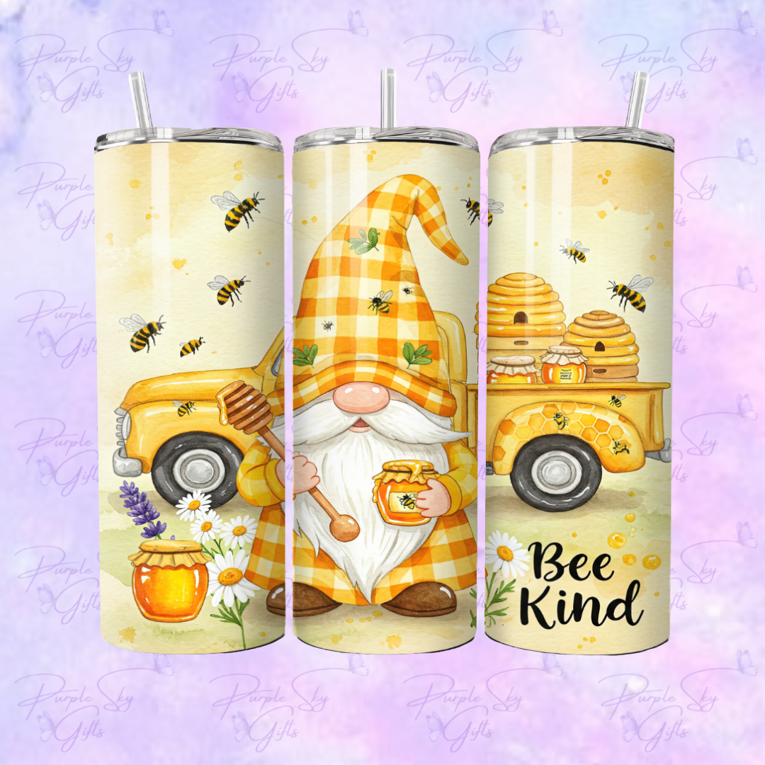 Bee Kind Gnome 20 oz Tumbler