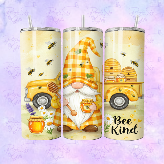 Bee Kind Gnome 20 oz Tumbler