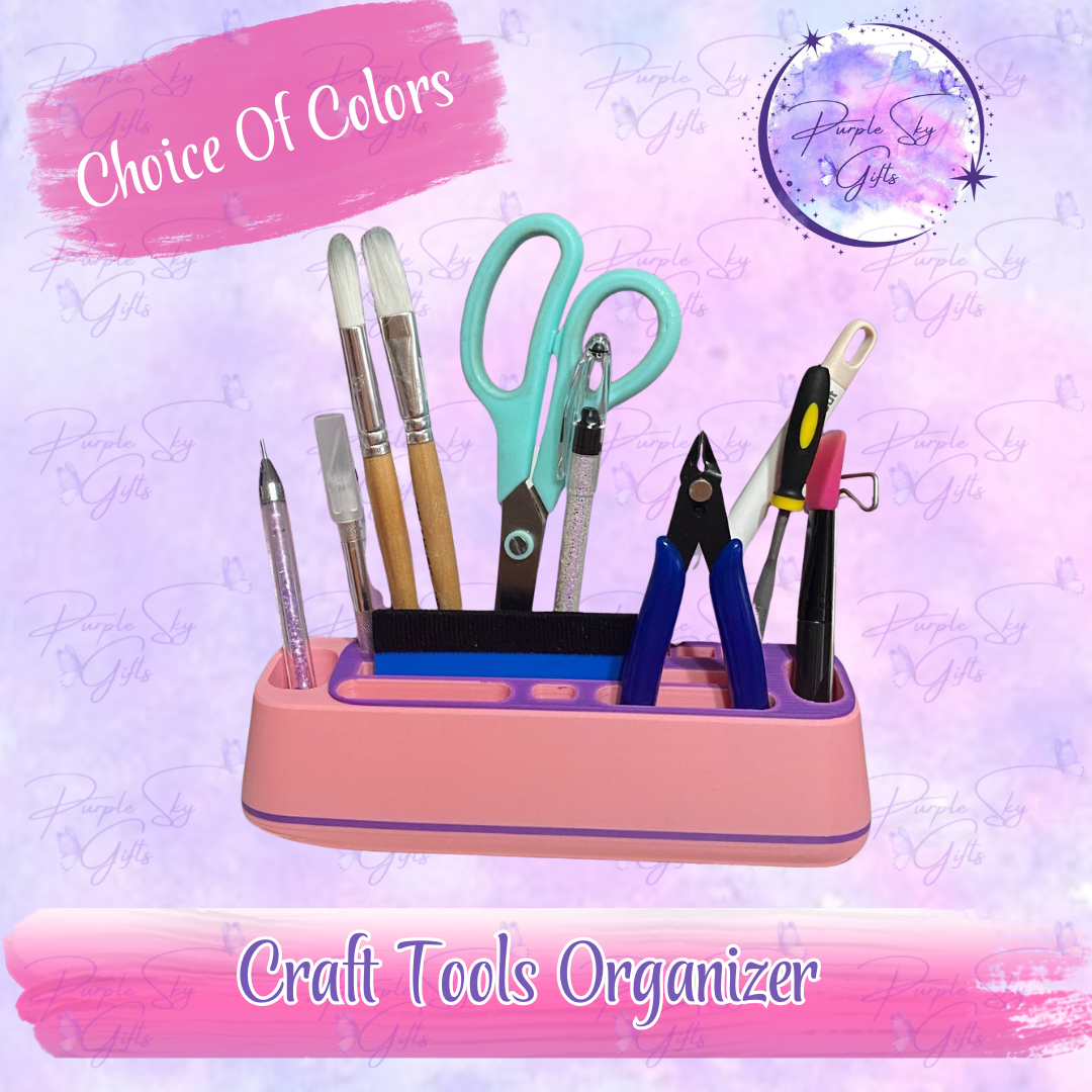 Craft Tool Organizer - Compatible with Vinyl Cutting Tools and More - Choice of Colors