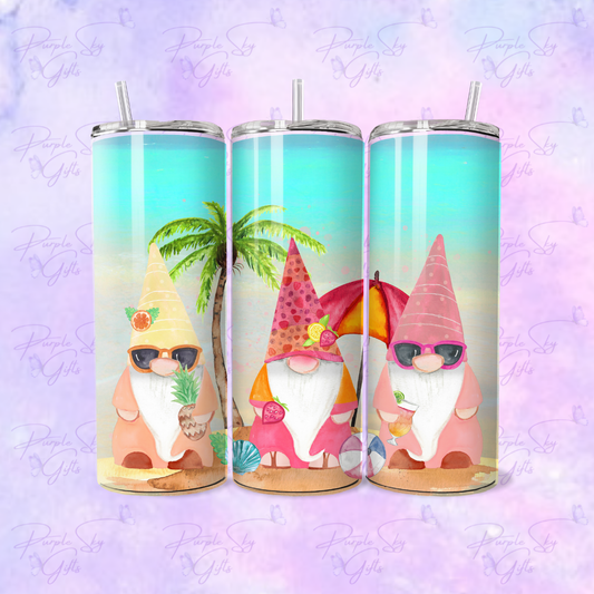 Beach Gnomes 20 or 30 oz Tumbler