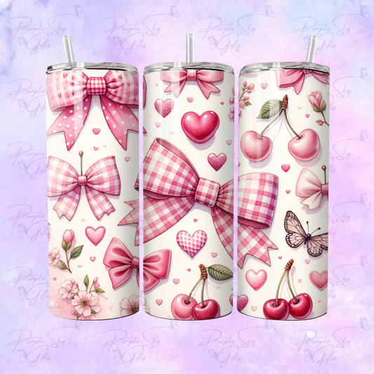 Bows and Cherries 20 oz Tumbler