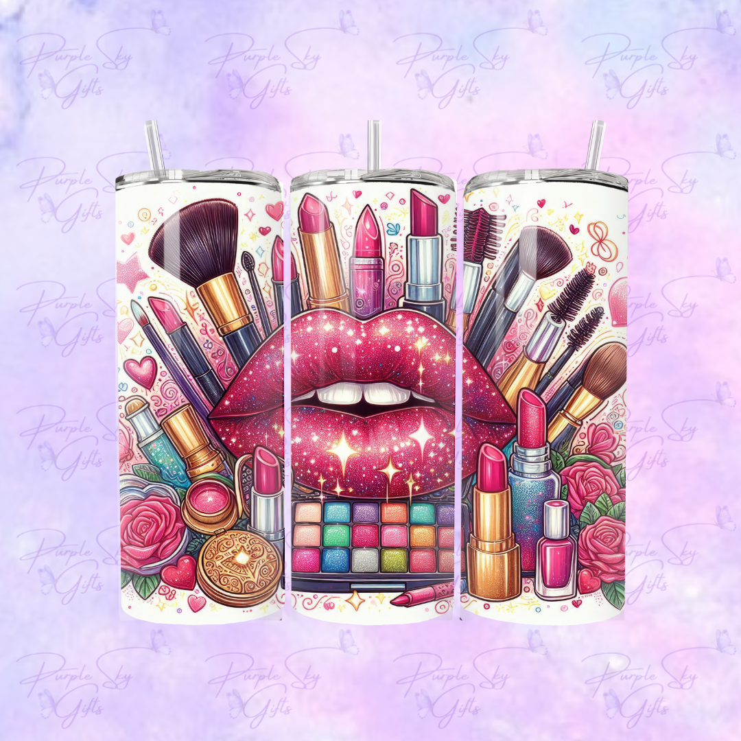 Glam Makeup 20 or 30 oz Tumbler