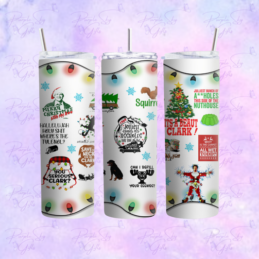 Christmas Vacation Collage 20 or 30 oz Tumbler
