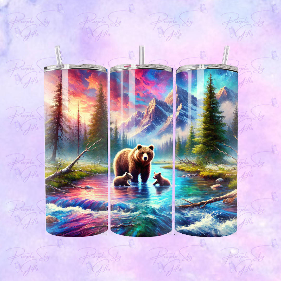 Mountain Bear Mama 20 or 30 oz Tumbler
