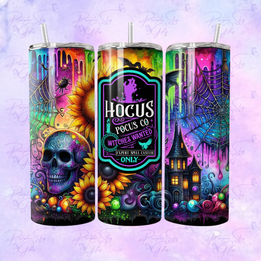 Colorful Rainbow Hocus Pocus Witches 20 oz Tumbler