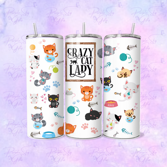 Crazy Cat Lady 20 oz Tumbler