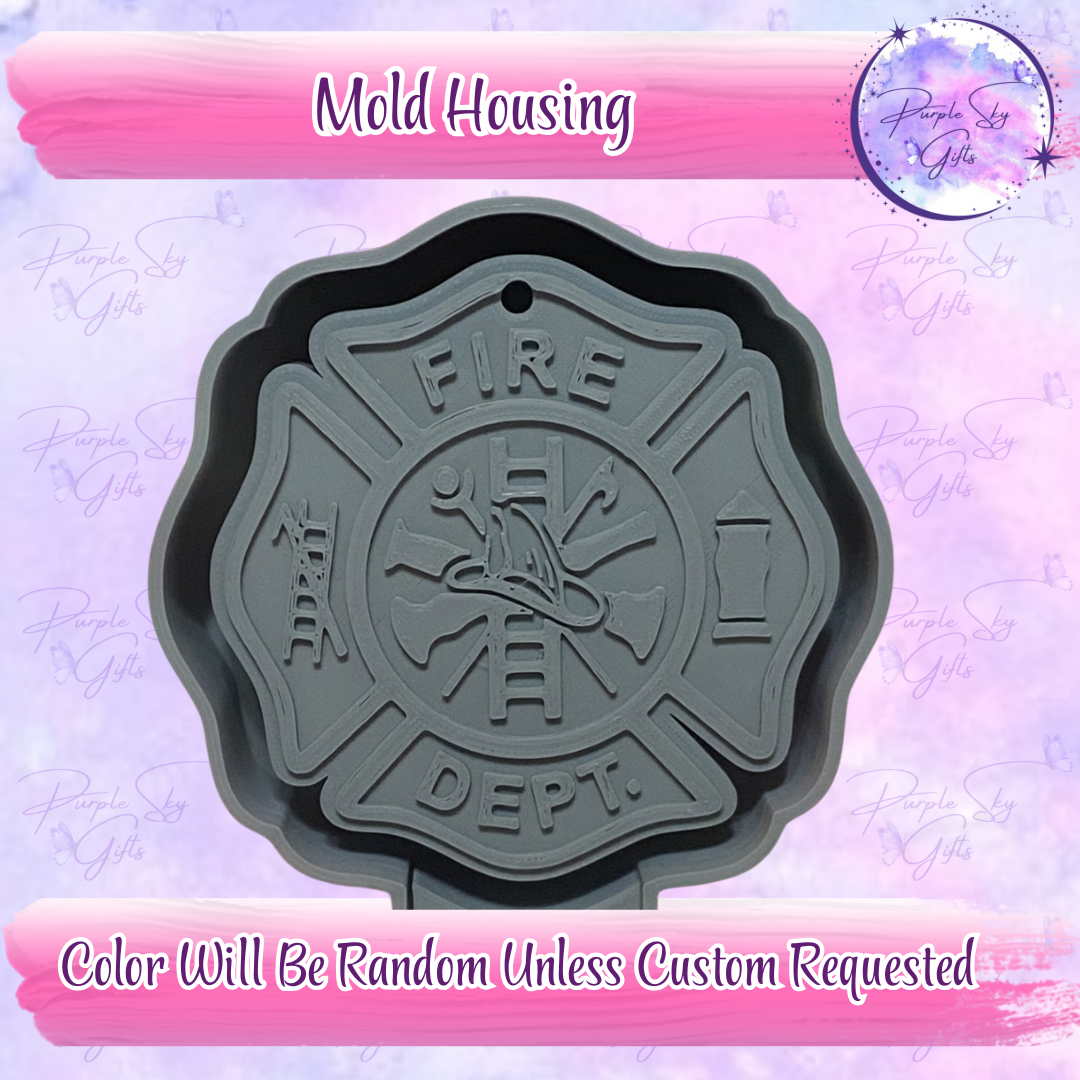 Fire Department Shield Mold Housing OR Silicone Mold