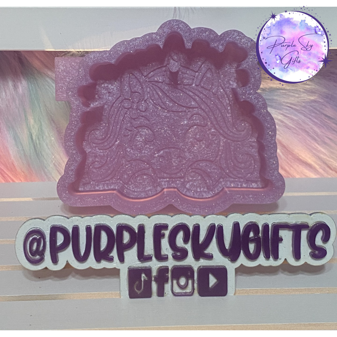 Peeking Unicorn Mold Housing OR Silicone Mold