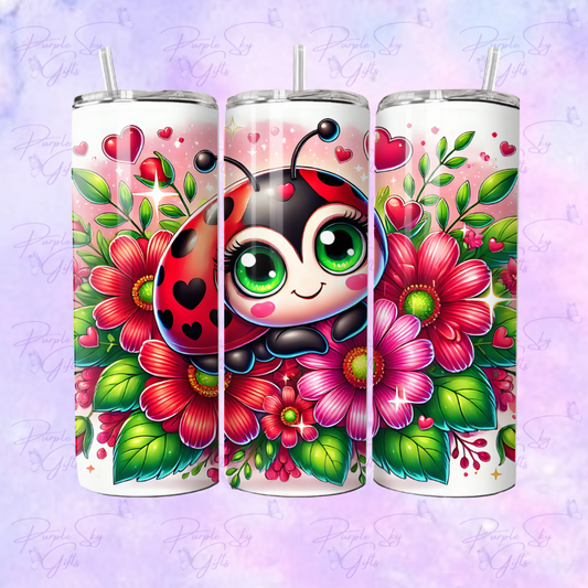Cute Ladybug 20 oz Tumbler