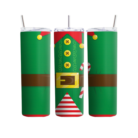 Christmas Santa's Helper Elf 20 or 30 oz Tumbler